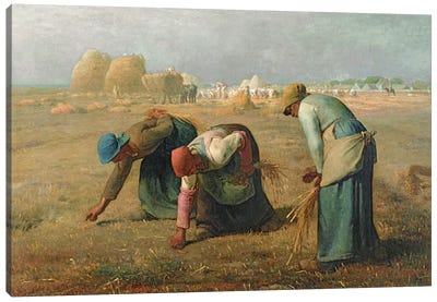 The Gleaners, 1857  Canvas Art Print - Jean Francois Millet