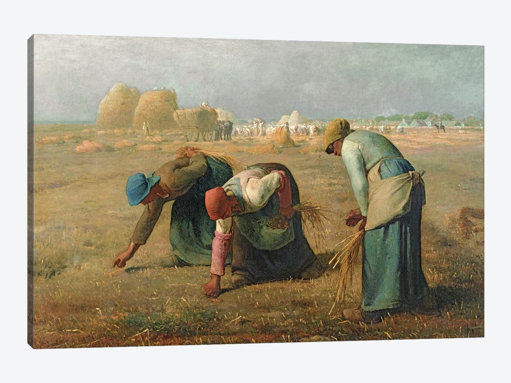 The Gleaners, 1857  by Jean-Francois Millet 1-piece Canvas Art Print