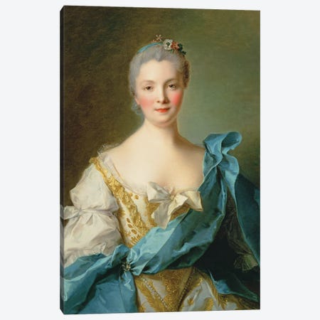 Madame de la Porte Canvas Print #BMN10546} by Jean-Marc Nattier Canvas Art Print