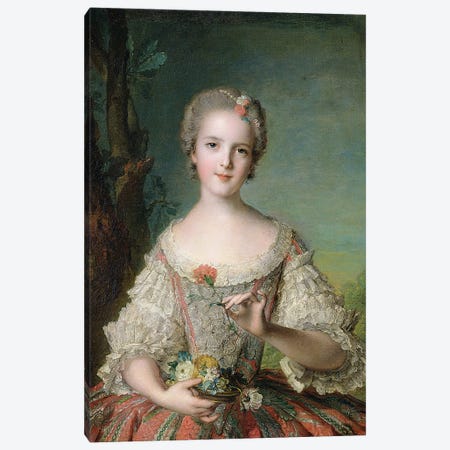 Portrait of Madame Louise de France  at Fontevrault, 1748  Canvas Print #BMN10550} by Jean-Marc Nattier Canvas Art Print