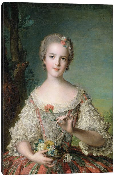 Portrait of Madame Louise de France  at Fontevrault, 1748  Canvas Art Print