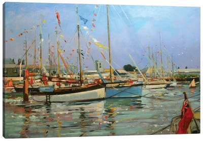 Old Gaffers, Yarmouth, Isle of Wight, 2011  Canvas Art Print