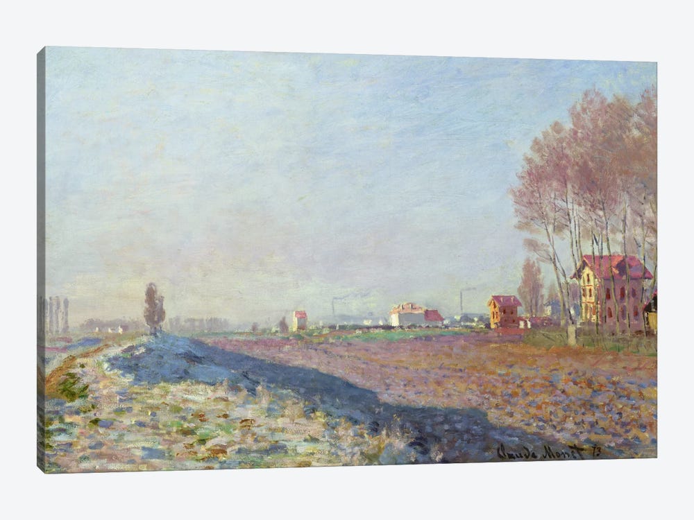 The Plain of Colombes, White Frost, 1873 1-piece Art Print