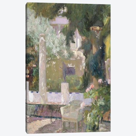 The Gardens at the Sorolla Family House, 1920  Canvas Print #BMN10598} by Joaquin Sorolla y Bastida Canvas Print