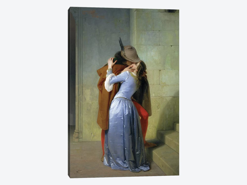 The Kiss, 1859  by Francesco Hayez 1-piece Art Print