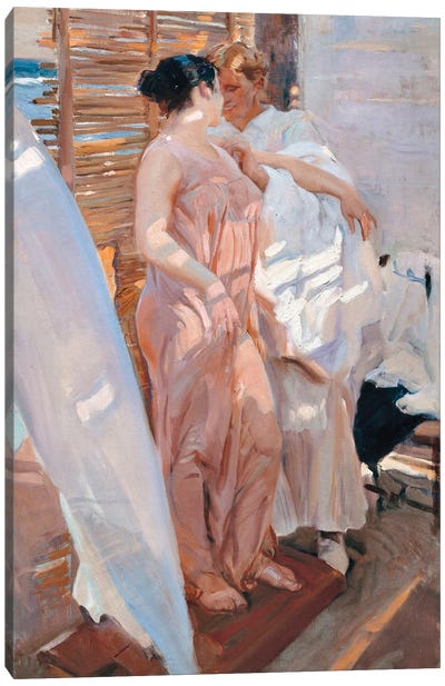 The Pink Robe, After the Bath, 1916  Canvas Art Print