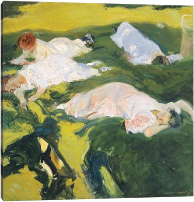 The Siesta, 1911  Canvas Art Print - Sleeping & Napping Art