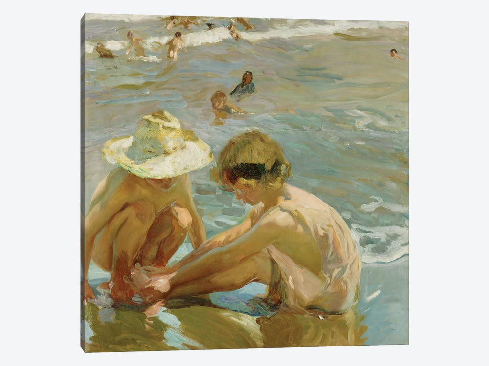 The Wounded Foot, 1909  by Joaquin Sorolla y Bastida 1-piece Canvas Art
