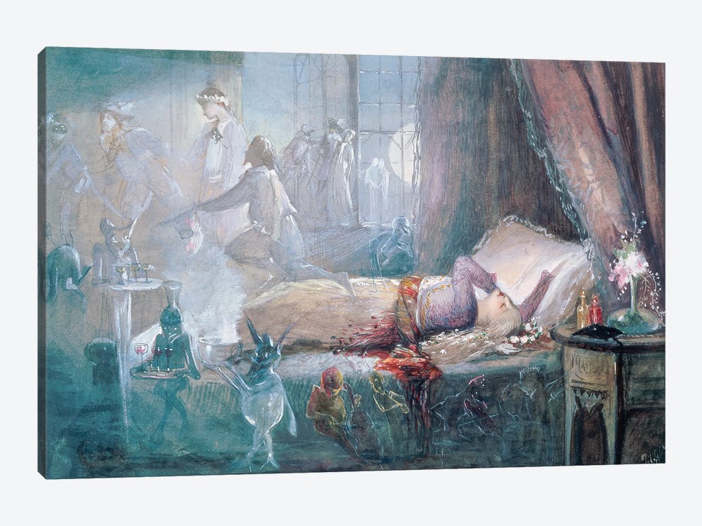 "The Stuff that Dreams are Made of"   by John Anster Fitzgerald 1-piece Canvas Artwork