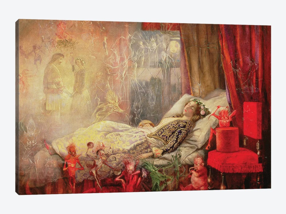 The Stuff that Dreams are Made Of, 1858   by John Anster Fitzgerald 1-piece Canvas Art Print