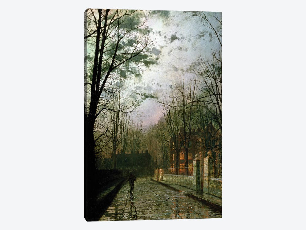 After the Shower by John Atkinson Grimshaw 1-piece Canvas Wall Art