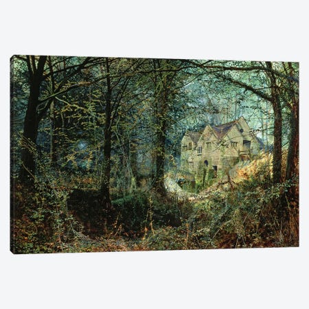 Autumn Glory: The Old Mill, 1869  Canvas Print #BMN10623} by John Atkinson Grimshaw Art Print