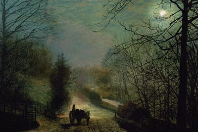 Forge Valley by John Atkinson Grimshaw framed canvas print