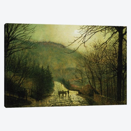Forge Valley Canvas Print #BMN10631} by John Atkinson Grimshaw Canvas Wall Art