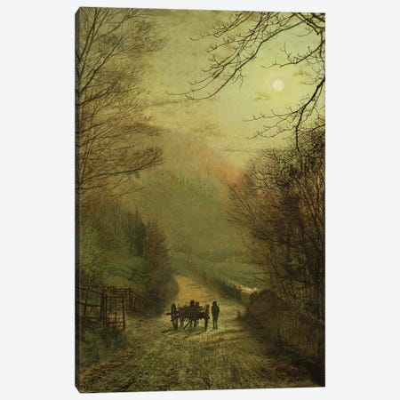 Forge Valley, Scarborough Canvas Print #BMN10632} by John Atkinson Grimshaw Canvas Wall Art