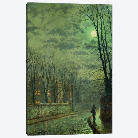Going Home by Moonlight Canvas Print #BMN10637} by John Atkinson Grimshaw Canvas Art Print