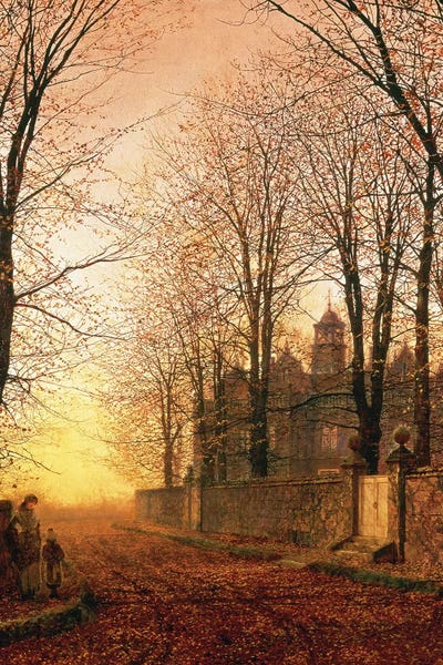 John Atkinson Grimshaw: In the Golden Olden Time, c.1870 by John Atkinson Grimshaw