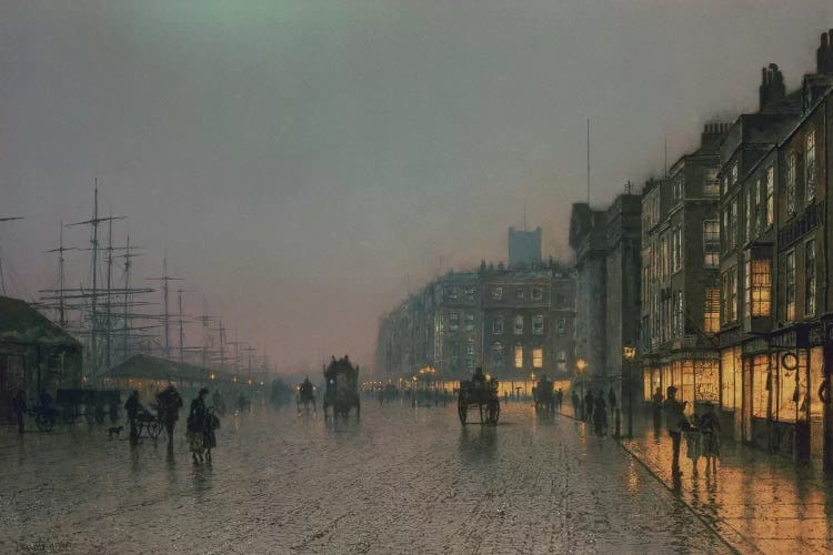 Liverpool Docks from Wapping, c.1870, 