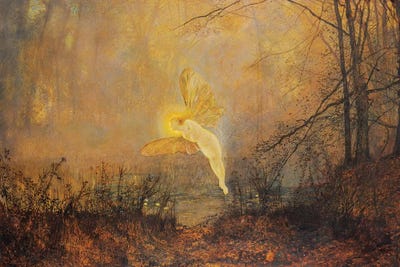 Midsummer Night, or 'Iris', 1876  by John Atkinson Grimshaw framed canvas print