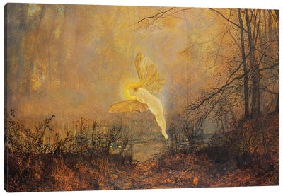 Midsummer Night, or 'Iris', 1876  Canvas Art Print - John Atkinson Grimshaw