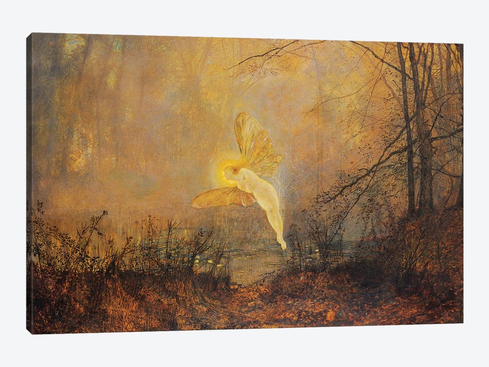Midsummer Night, or 'Iris', 1876  by John Atkinson Grimshaw 1-piece Canvas Artwork