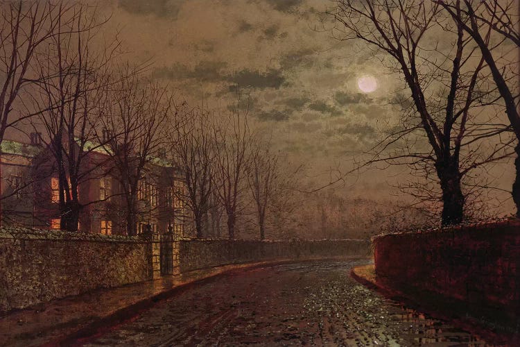 Moonlit Street Scene, 1882 