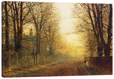 The Autumn's Golden Glory,  Canvas Art Print - John Atkinson Grimshaw