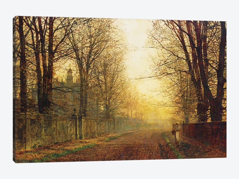 The Autumn's Golden Glory,  by John Atkinson Grimshaw 1-piece Canvas Art