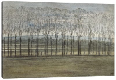 View from Merton College, 28 February 1791  Canvas Art Print