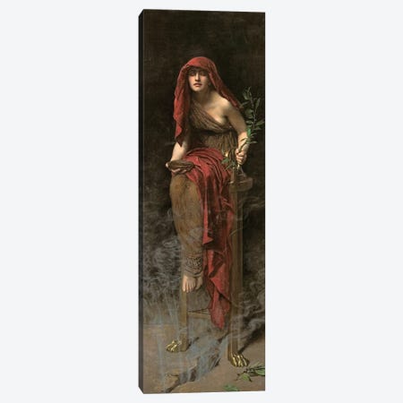 Priestess of Delphi, 1891  Canvas Print #BMN10680} by John Collier Canvas Art Print