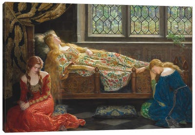 The Sleeping Beauty, 1921  Canvas Art Print