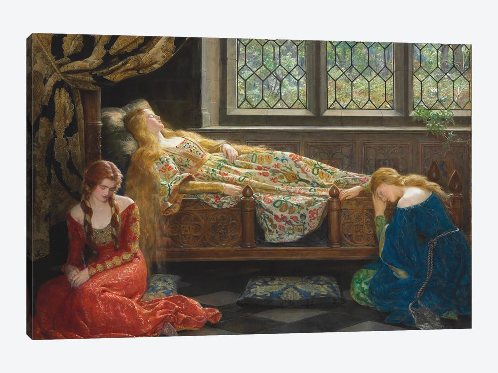 The Sleeping Beauty, 1921  by John Collier 1-piece Art Print