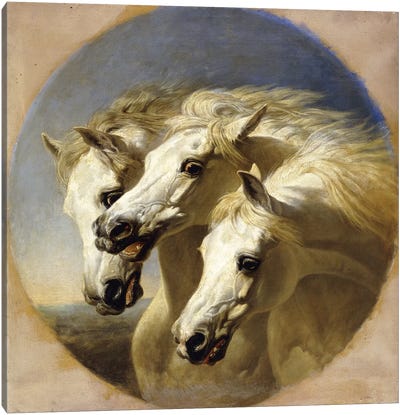 Pharaoh's Horses, 1848  Canvas Art Print - Farm Animals