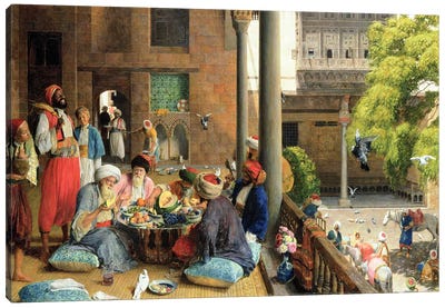 The Midday Meal, Cairo, 1875  Canvas Art Print