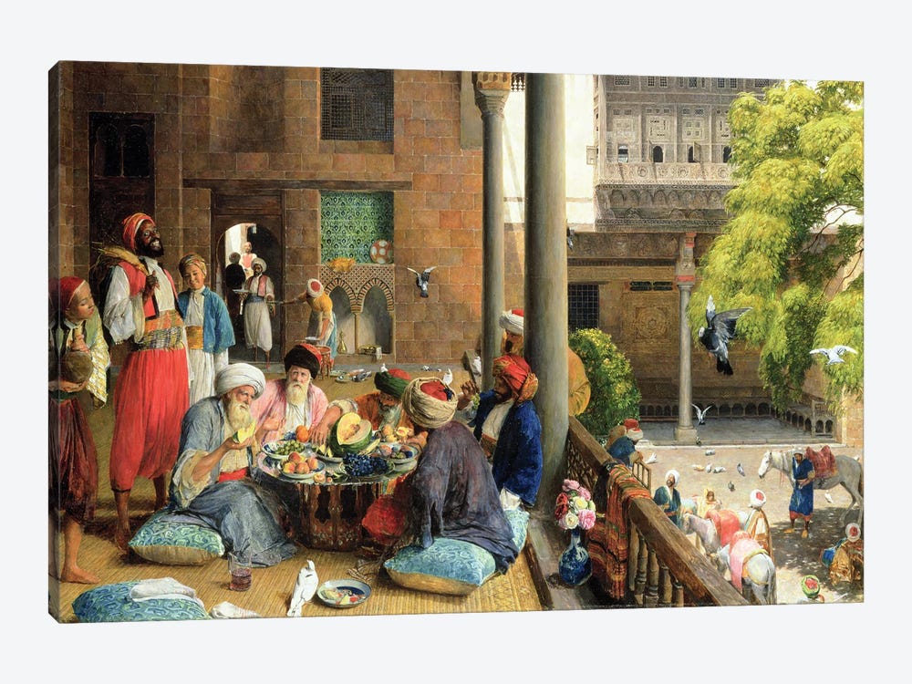 The Midday Meal, Cairo, 1875  by John Frederick Lewis 1-piece Art Print