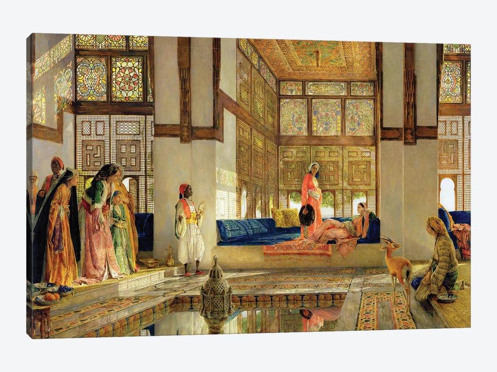 The Reception, 1873  by John Frederick Lewis 1-piece Canvas Wall Art