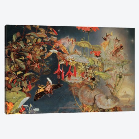 Midsummer Fairies, c.1856 Canvas Print #BMN10710} by John George Naish Art Print