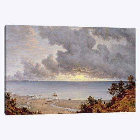 View from Shanklin, Isle of Wight, c.1827  Canvas Print #BMN10715} by John Glover Canvas Artwork