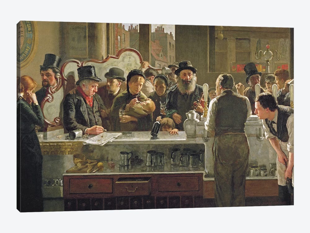 The Public Bar, 1883  by John Henry Henshall 1-piece Art Print