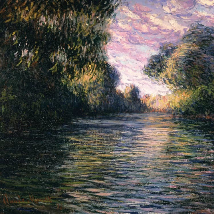 Morning on the Seine, 1897 by Claude Monet wall art