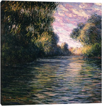Morning on the Seine, 1897 Canvas Art Print - Claude Monet