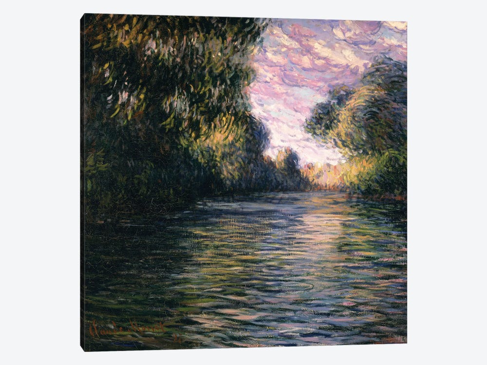 Morning on the Seine, 1897 by Claude Monet 1-piece Canvas Art