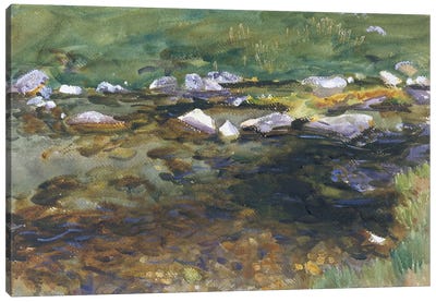 Brook and Meadow, c.1907  Canvas Art Print - John Singer Sargent 