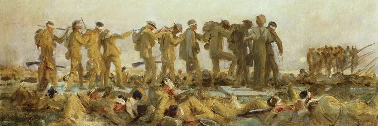 Gassed, an oil study, 1918-19 