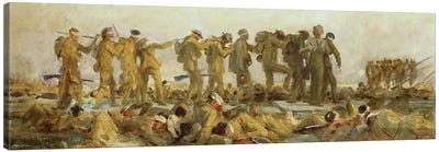 Gassed, an oil study, 1918-19  Canvas Art Print - John Singer Sargent 