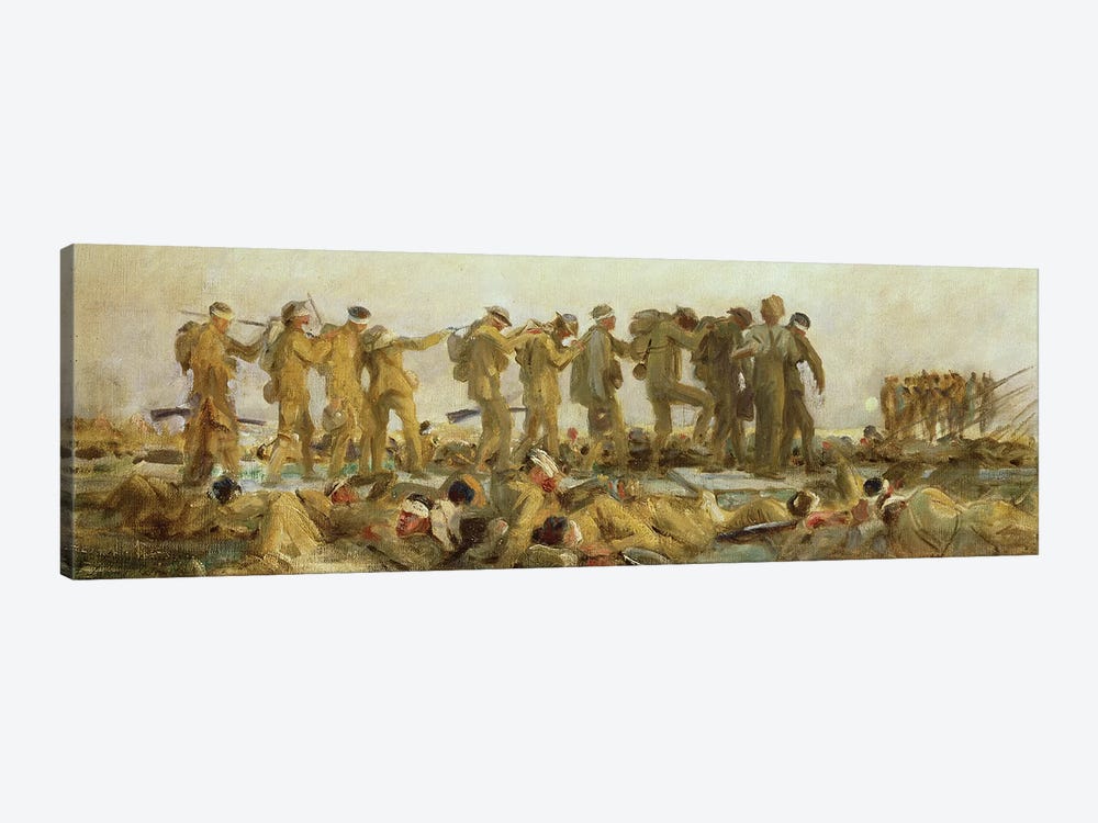 Gassed, an oil study, 1918-19  by John Singer Sargent 1-piece Canvas Print