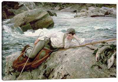 On His Holidays, Norway, 1901  Canvas Art Print - John Singer Sargent 