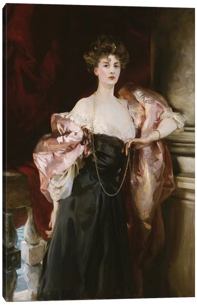 Portrait of Lady Helen Vincent, Viscountess D'Abernon, 1904  Canvas Art Print - John Singer Sargent 