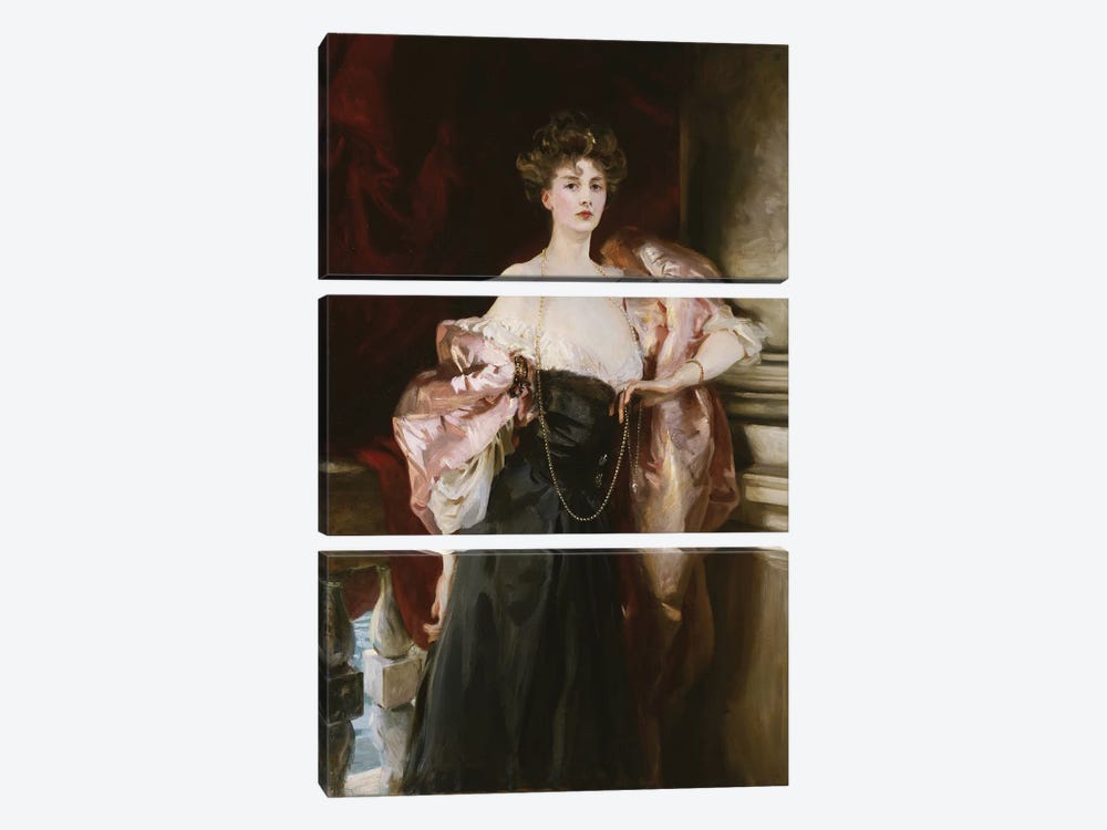 Portrait of Lady Helen Vincent, Viscountess D'Abernon, 1904  by John Singer Sargent 3-piece Canvas Print