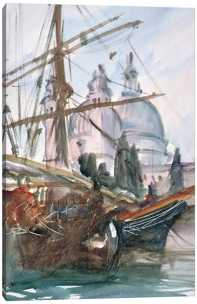 Santa Maria della Salute, Venice  Canvas Art Print - John Singer Sargent 